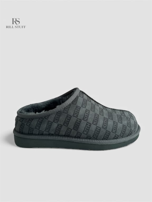 Тапочки Kith Monogram Shearling Slippers 'Stadium'