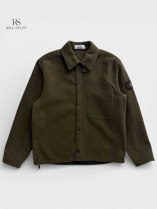 Рубашка-оверсайз Stone Island Comfort Fit Overshirt 'Green'