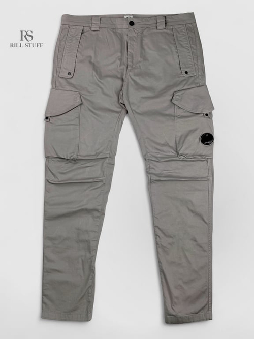 Брюки C.P. Company Stretch Sateen Lens Cargo Pants 'Drizzle'