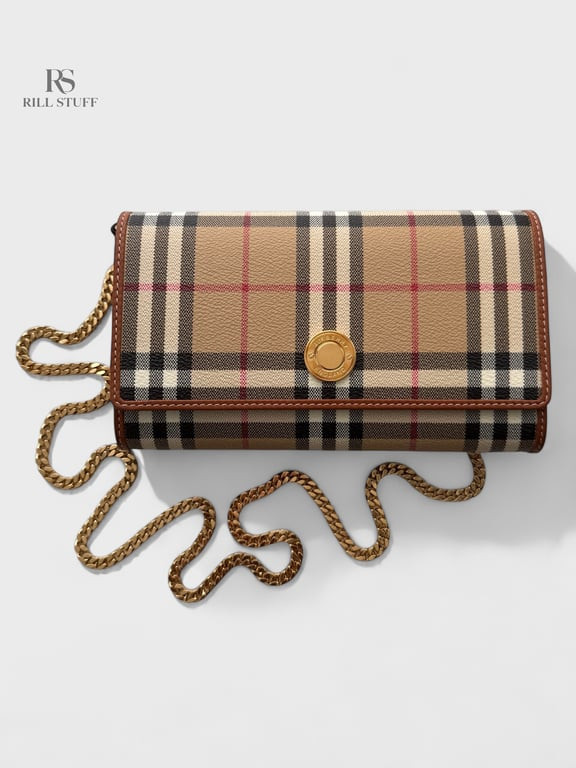 Сумка Burberry Check Chain Strap Wallet