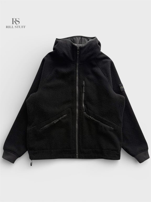 Куртка Stone Island Hooded Jacket with Anti-Drop and Zip Chest Pocket "Panno Ratinato"