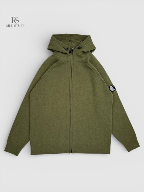 Свитер C.P. Company Lambswool GRS Hooded Full Zip Sweater