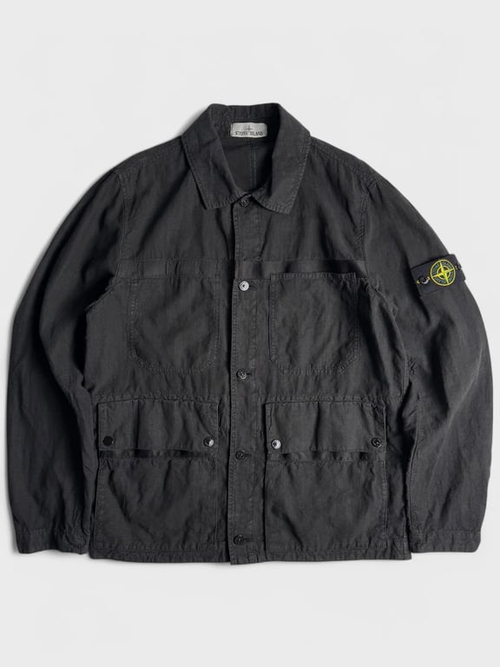 Куртка из льняной ткани Stone Island Tela Lino Nylon-TC
