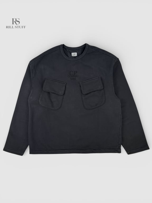 Свитшот C.P. Company Sweatshirt Crew Neck Brushed Emerized Diagonal Fleece