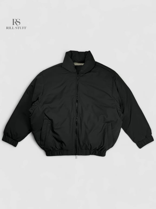 Дутая куртка Fear Of God Essentials Zip Puffer Jacket 'Black' Kids