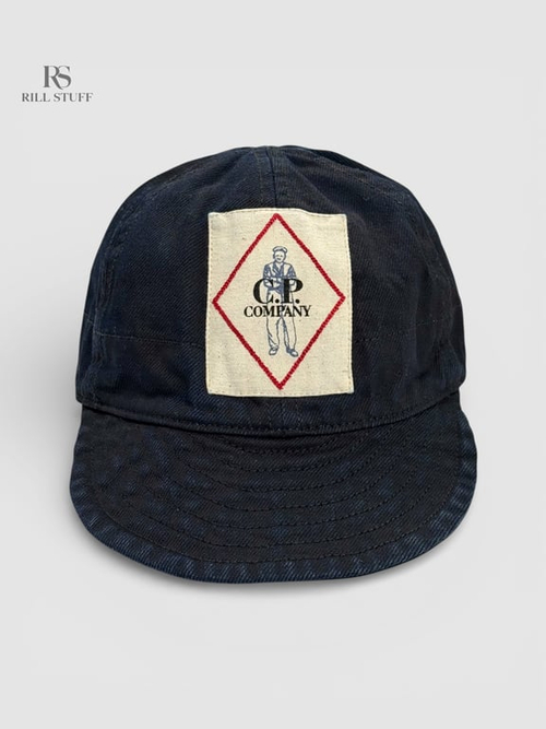 Кепка C.P. Company 3/4 Plated Denim Logo Cap 'Blue'