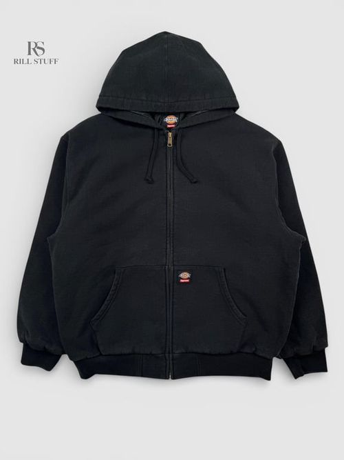 Худи на замке Supreme x Dickies Quilted Lined Zip Up Hooded Sweatshirt