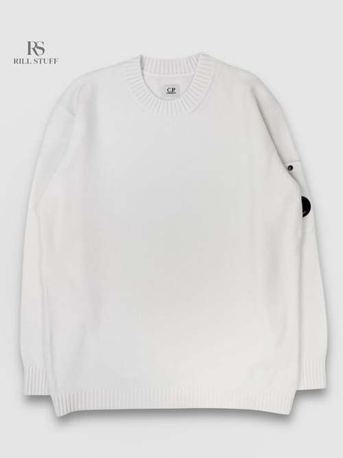 Свитер C.P. Company Chenille Cotton Lens Crewneck Knitt