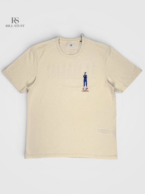 C.P. Company Natural Jersey Short Sleeve T-Shirt