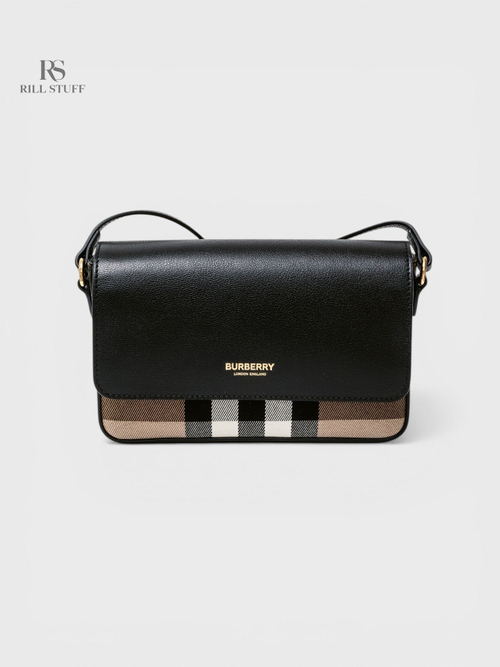 Сумка Burberry Hampshire Check Crossbody Bag 'Black'
