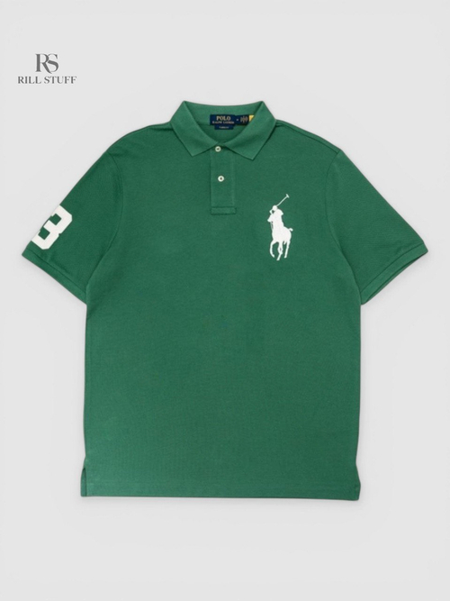 Поло Polo Ralph Lauren Custom Slim Fit Mesh Polo Shirt 'Green'