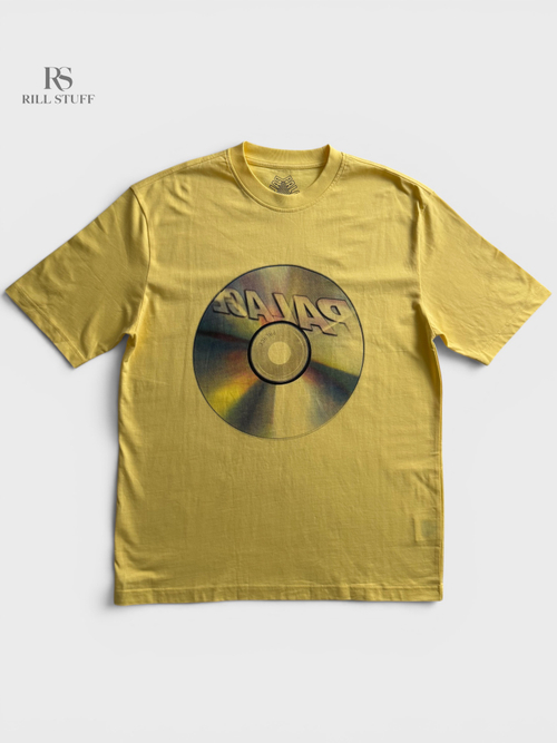 Palace Alphabet Print T-Shirt Yellow