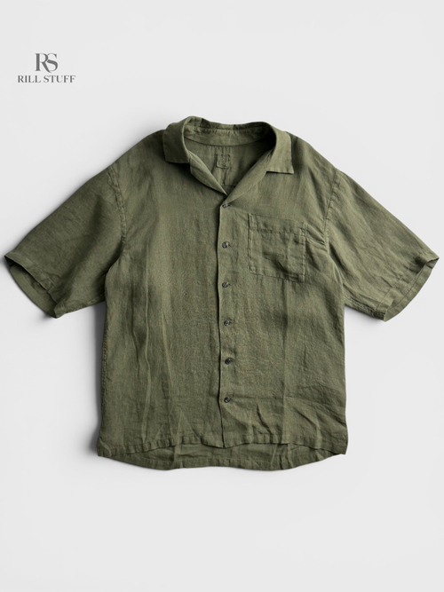 Рубашка 120% Lino Linen Shirt 'Coffee'