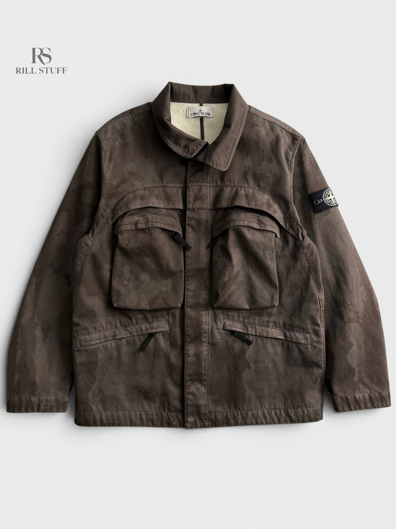Куртка Stone Island Raso Gommato 3L Laser Camo