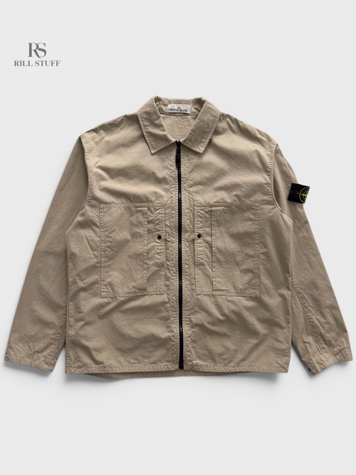 Рубашка овершот Stone Island Mercerised Organic Cotton Ripstop Overshirt