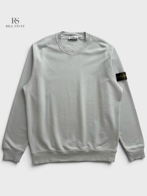 Свитшот Stone Island Organic Cotton Fleece Regular-fit Crewneck темно-синий